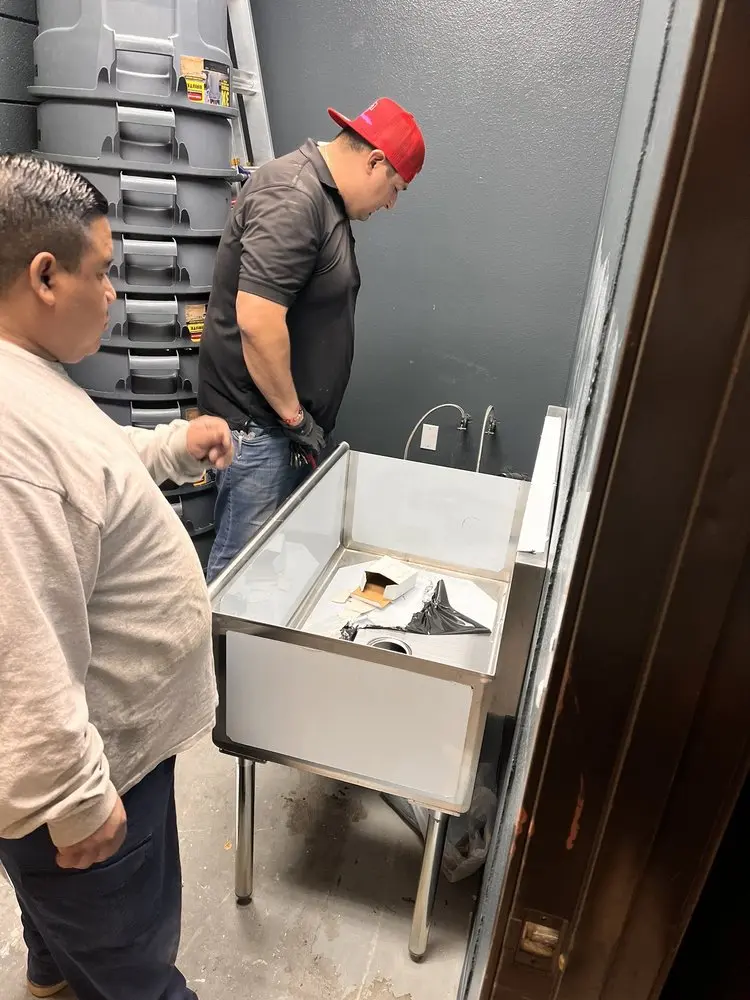 Commercial plumbing and sink installation in Boise